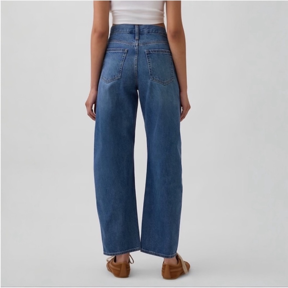 GAP High Rise Barrel Jeans NWT 29/8 Regular - Picture 4 of 12